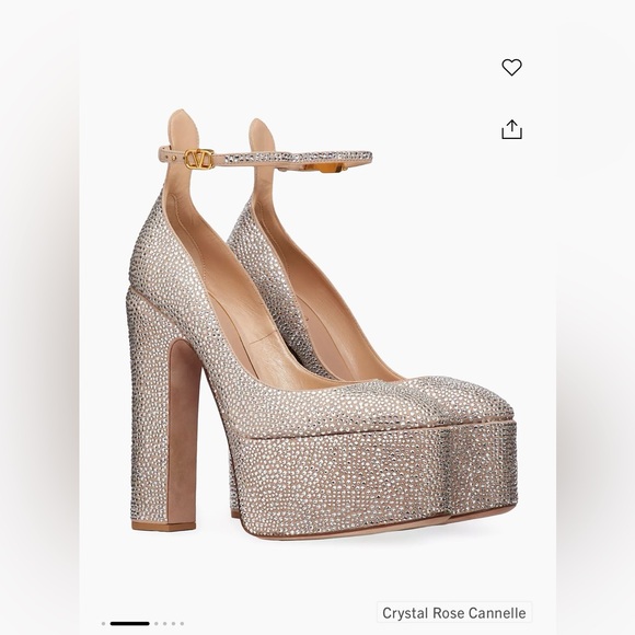 Valentino Garavani tan-go pump with crystals 155mm - Picture 9 of 14